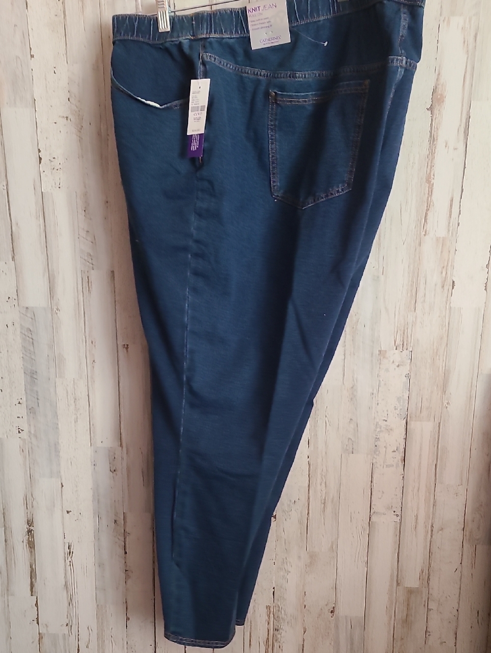 Catherines Dark Blue Knit Jeans